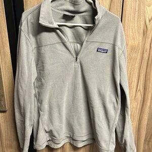 Gray Patagonia 1/4 Zip